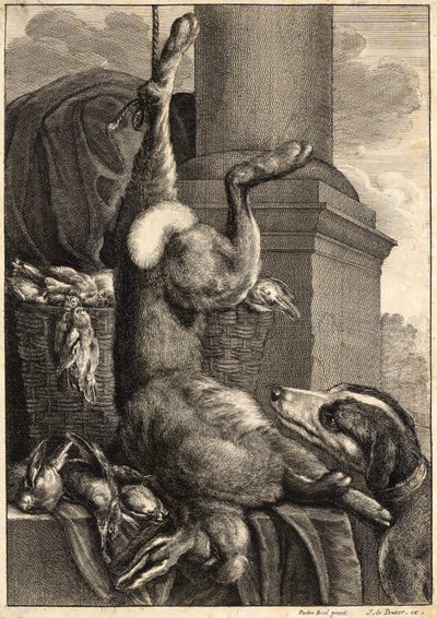 Der tote Hase (Zustand 2) von Wenceslaus Hollar